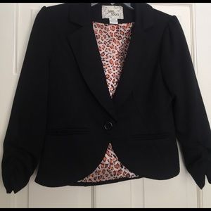 Short black blazer