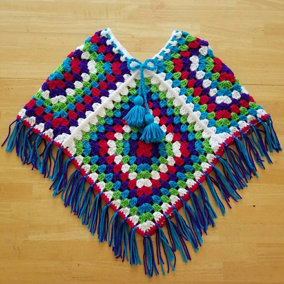 Hand made Poncho - Picture 3 of 4