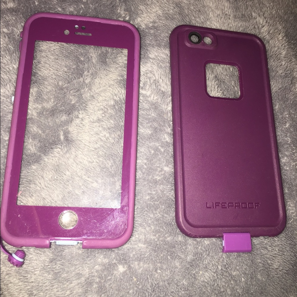 Purple Lifeproof IPhone 6 Case
