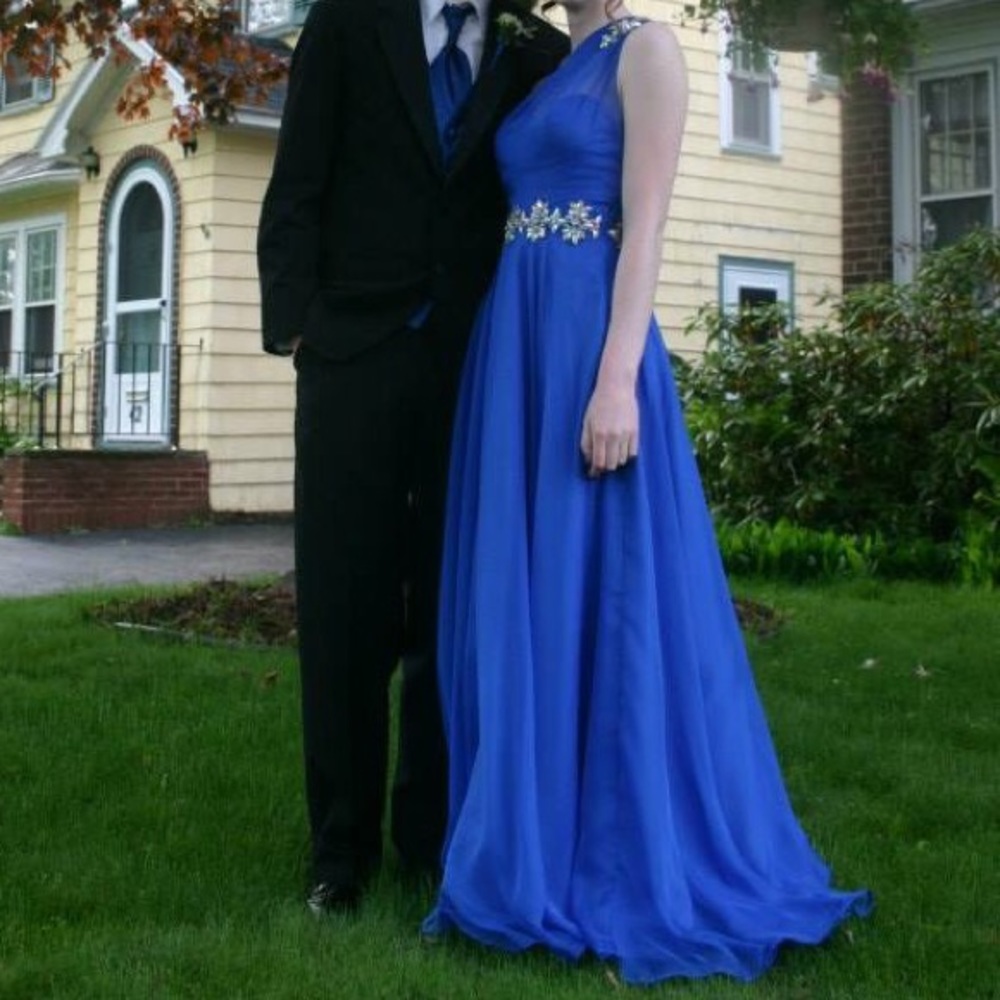 Blue prom dress