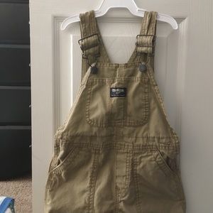 Osh Kosh 3T boys khaki overalls