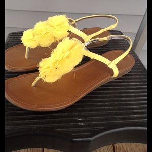 butter yellow sandals