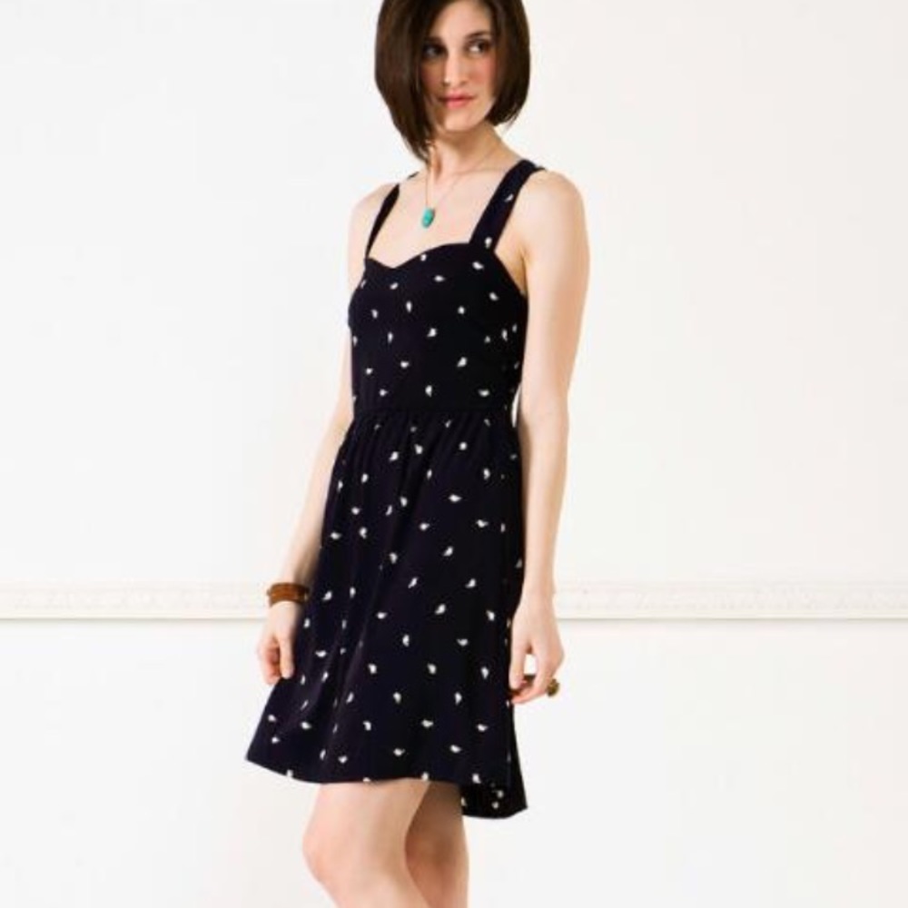 Navy elephant print sundress