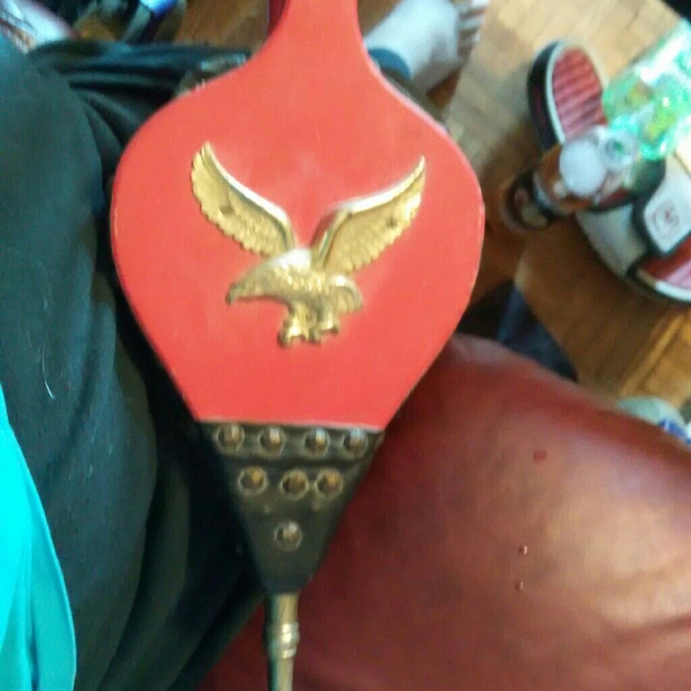 Antique fireplace bellow