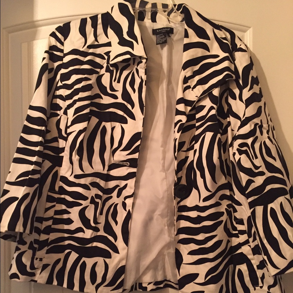 Women's Zebra Print Blazer