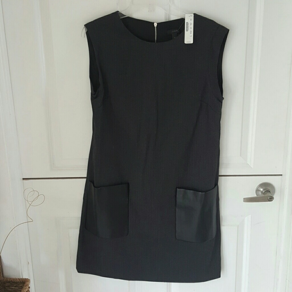 J. Crew grey poly wool Sheath Dress