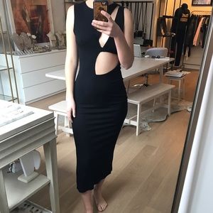 Sexy long black dress