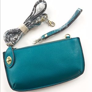 NWT Joy Susan Purse Cross Body Bag Blue Teal
