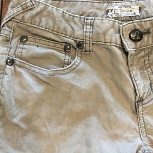 Free People:Gray corduroy pants, Ankle crop size30
