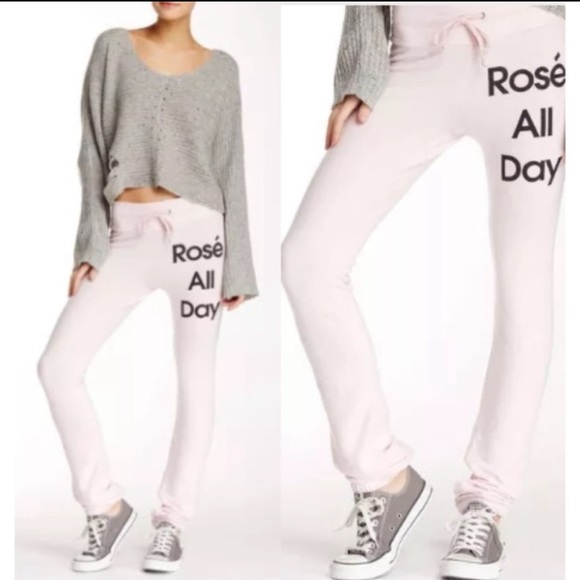 Wildfox Pants - NWOT Wildfox Pants -  rose all day - sweatpants