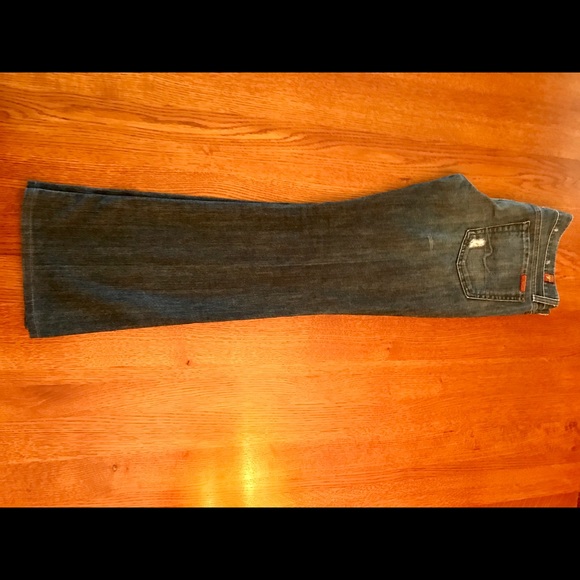 Seven Distressed Bootcut Jean - Picture 2 of 4