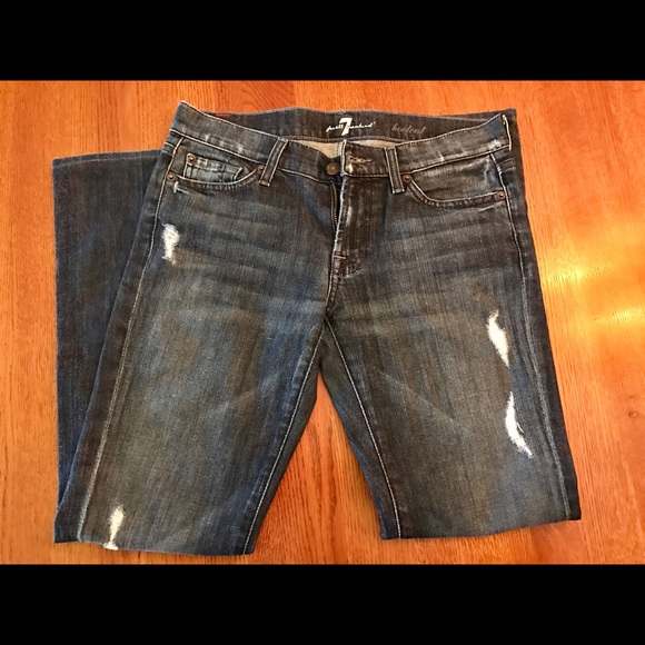 Seven Distressed Bootcut Jean - Picture 3 of 4