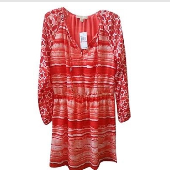 Michael Kors Dresses & Skirts - Host Pick Michael Kors Coral Boho Peasant Dress Michael Kors Dresses & Skirts - Host Pick Michael Kors Coral Boho Peasant Dress