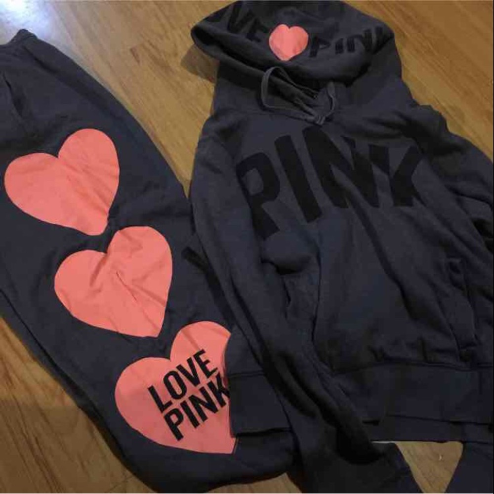 Victoria's Secret pink sweat outfit medium