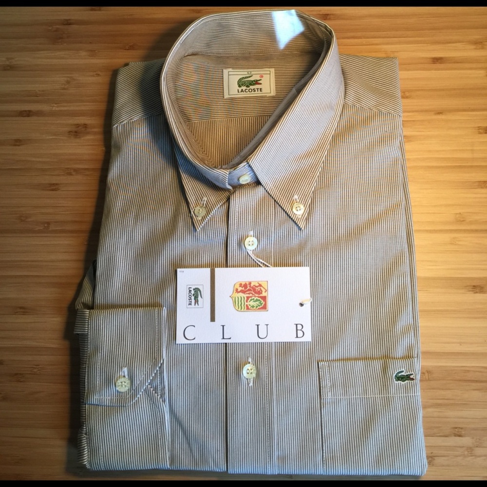 NWT Men's Lacoste Shirt Size 42