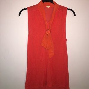 J. Crew Sleeveless Blouse with Bow