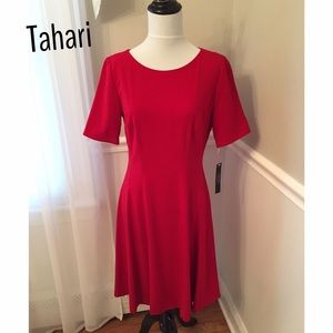 NWT Tahari Red A-Line Dress