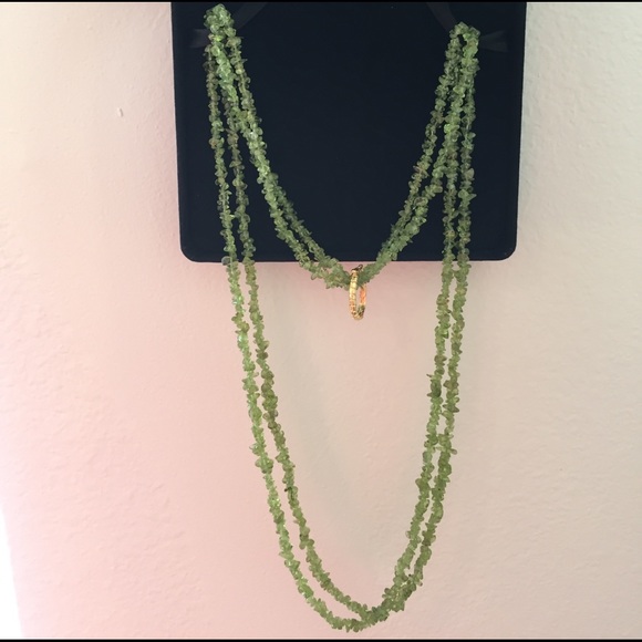 Two 16 1/2" strands of natural peridot - Picture 2 of 4