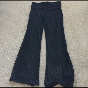 Black cover up pants