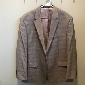 Chaps Gray Herringbone Blazer