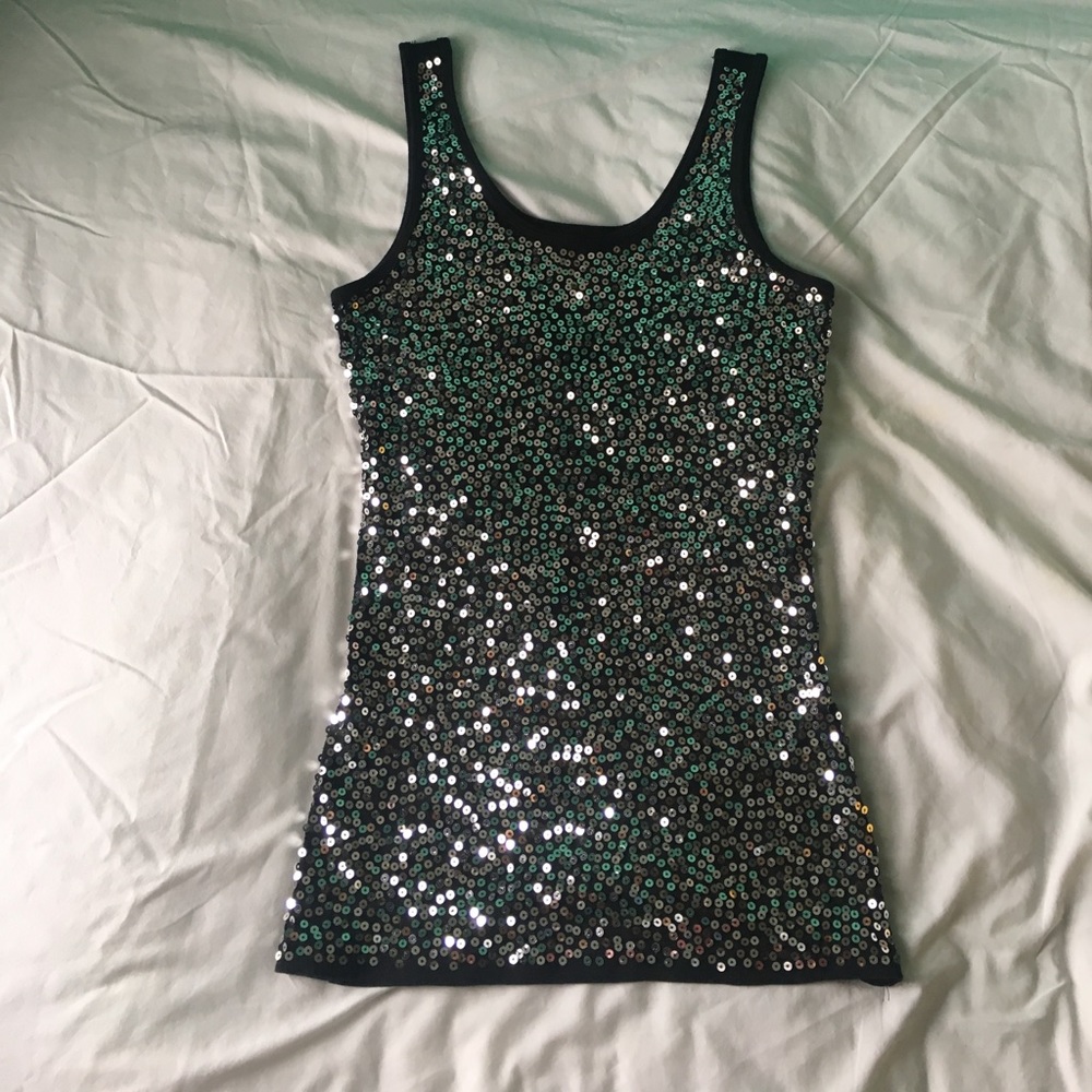 Sparkly tank top