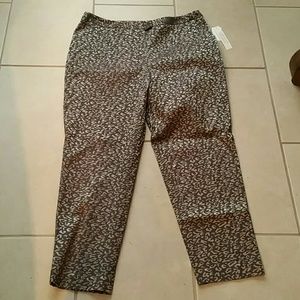 Cheetah print dress pants
