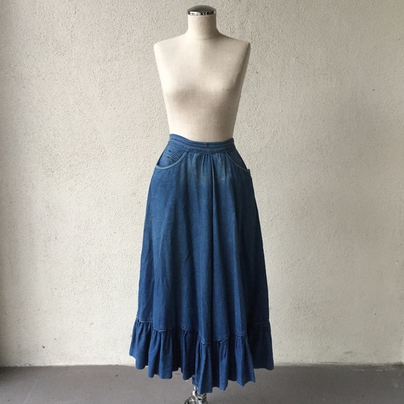 Vintage Jag Denim Skirt - Picture 1 of 6