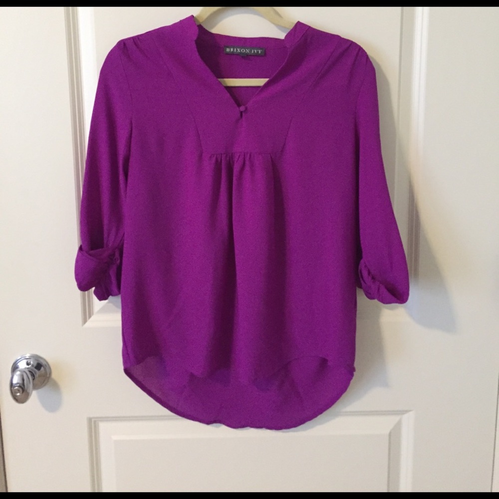 Purple Rayon blouse