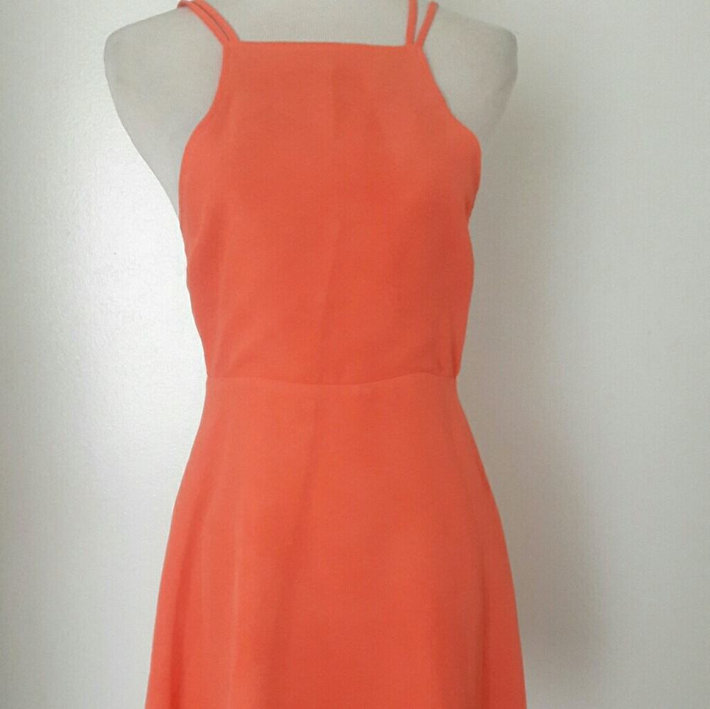 Nasty gal peach color dress size xs