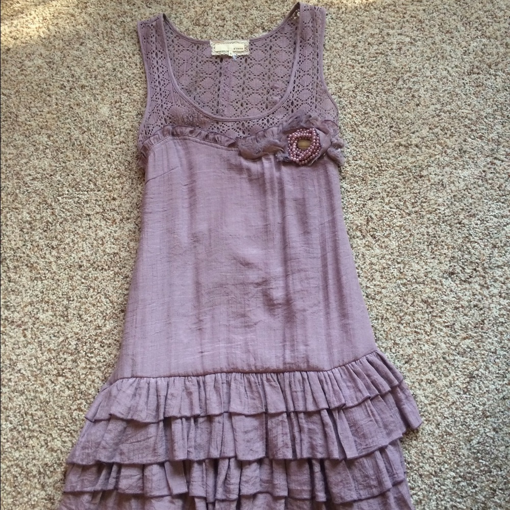 Beautiful Lavender Tiered A'Reve Dress