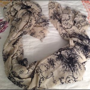 Cutest old fashion print scarf