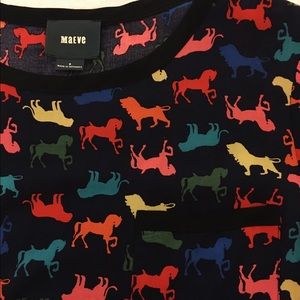 Anthropologie animal print shirt like new