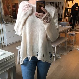 Oversized light pink Wildfox sweater
