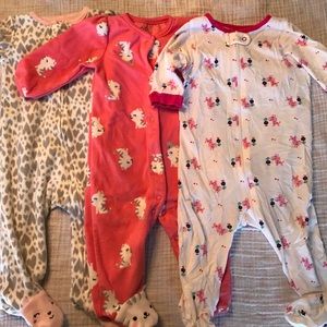 Set of Baby Onesie Pajamas 3-6 months