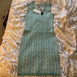Mint Aztec Bodycon Dress