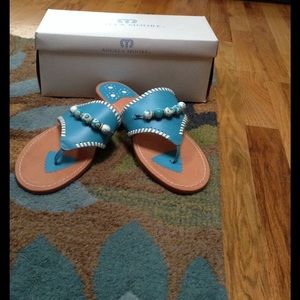 Angela Moore Turquoise sandals