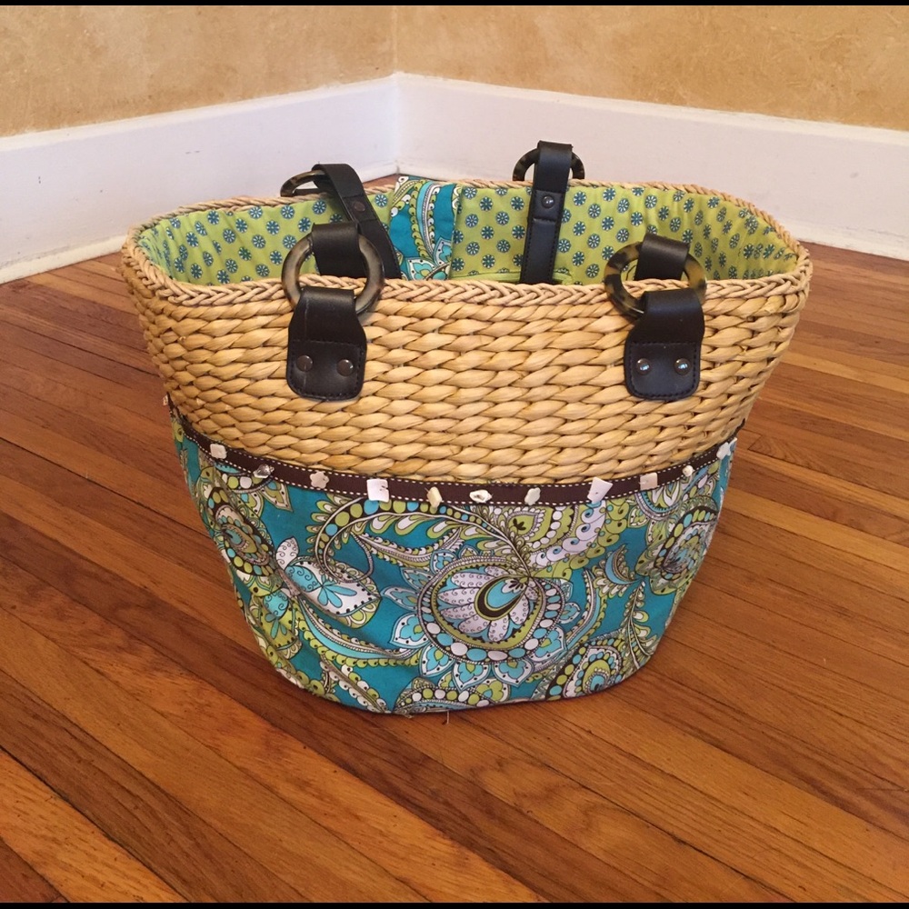 Vera Bradley beach bag, basket, tote