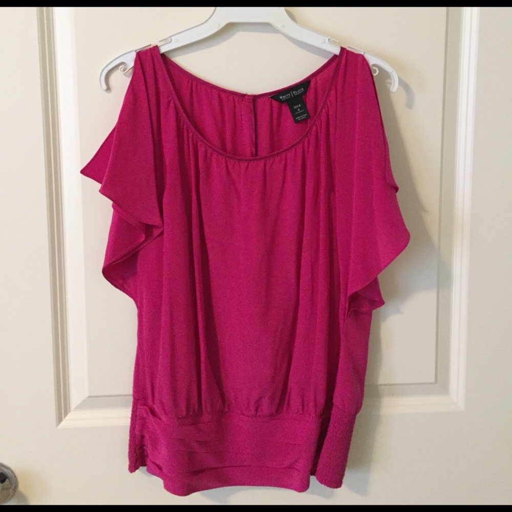 Pink silk blouse