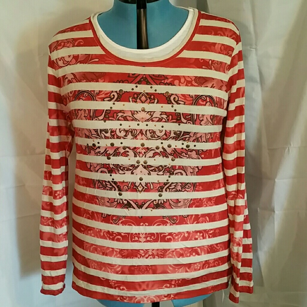Stripped long sleeve tee
