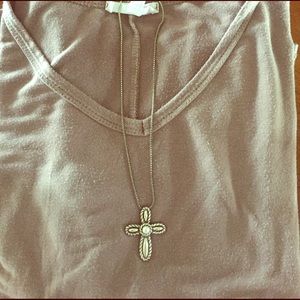 Brighton double sided cross necklace