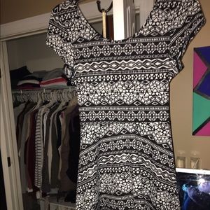Black and white dress