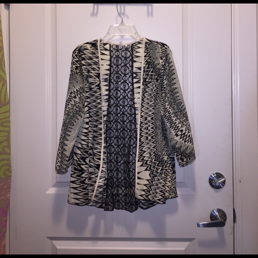 Black and cream kimono