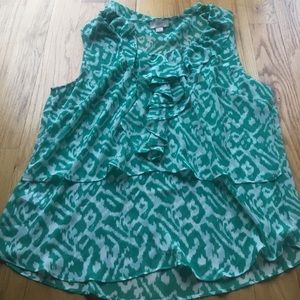 Loft ruffled tank