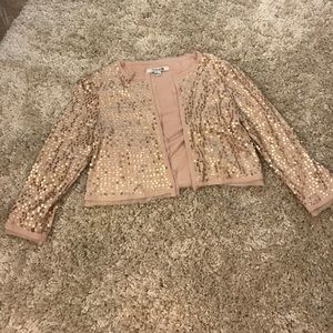 Cropped Sequin top