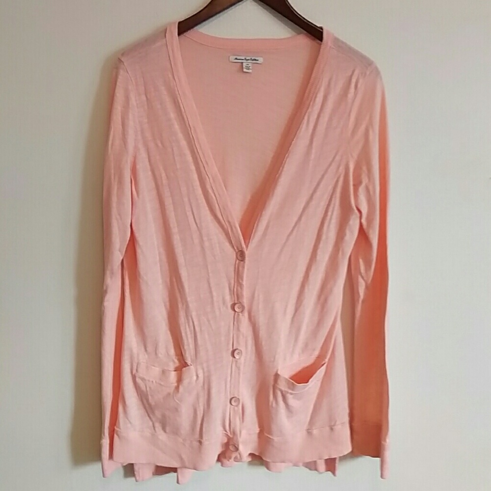 Peach boyfriend cardigan
