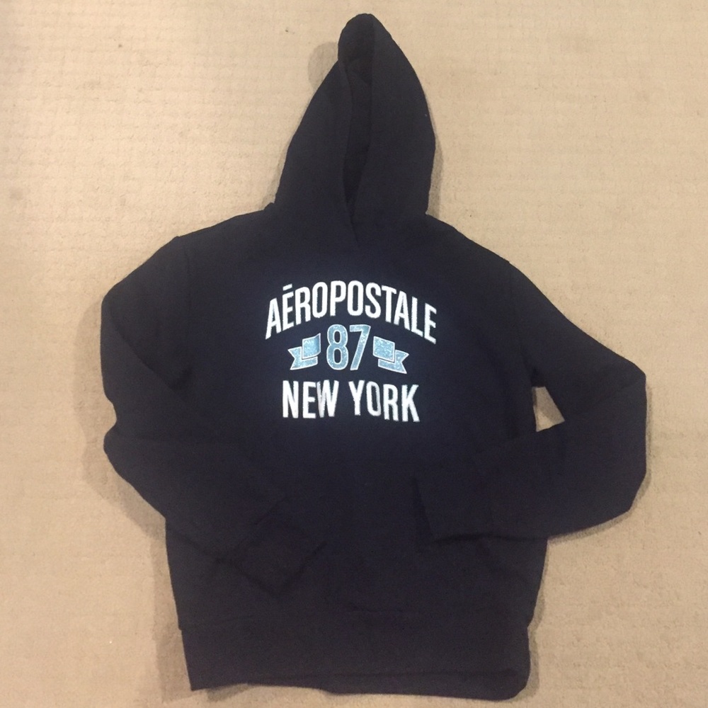 Aeropostale 87 New York hoodie in black