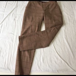 Uniqlo pants - brown windowpane pattern