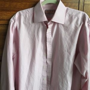 Thomas Pink herringbone twill dress shirt