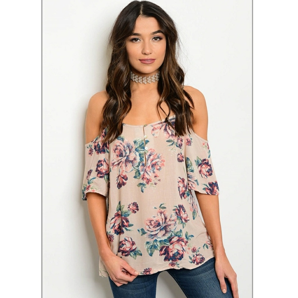 Off the shoulder floral top