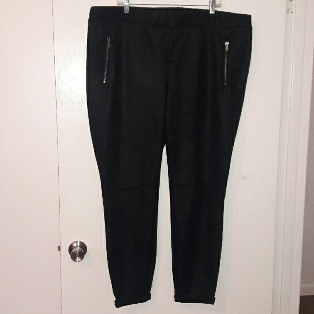 Coated Fleece Pull On Jegging